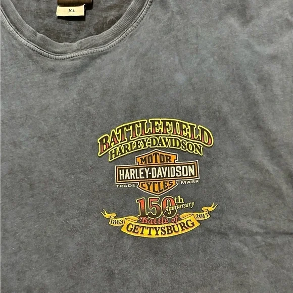 Harley Davidson Little Round Top Gettysburg, PA Men’s XL sleeveless t sh…​​​ - Picture 6 of 6